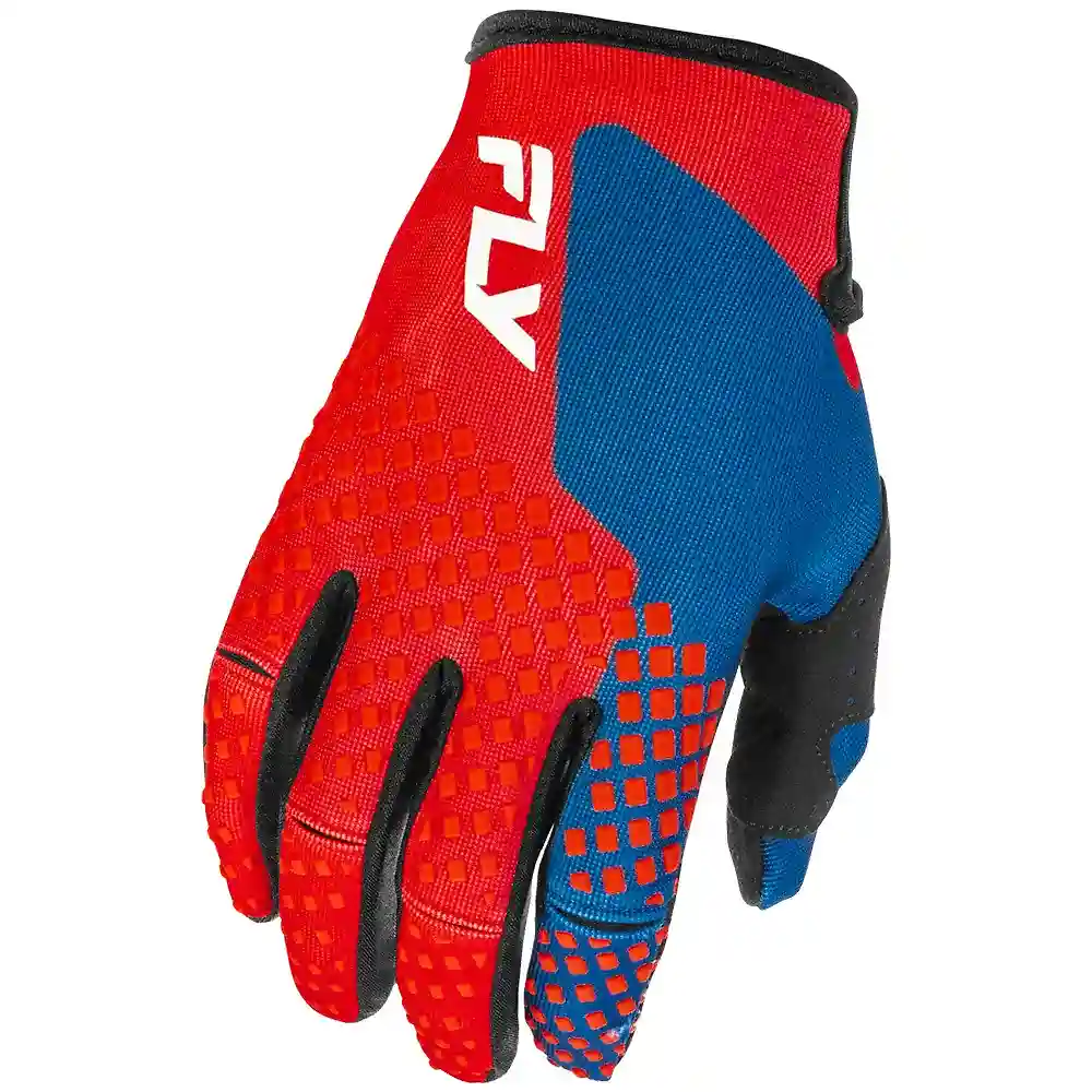 Materiales y estética visual de la versión Rojo/Blanco/Azul, 3XL del KINETIC / Guantes MX - Moto Garage Miami