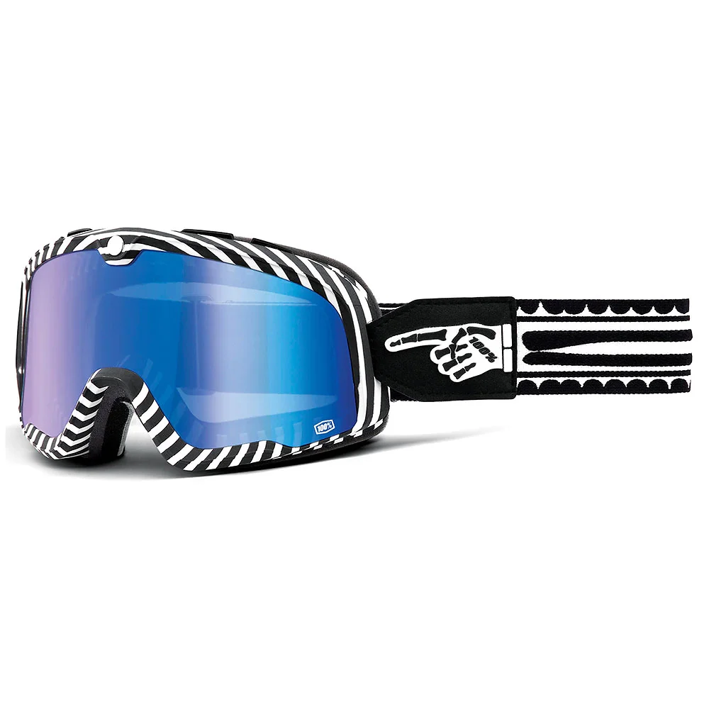 Acabado de fábrica en color Espejo Azul, Death Spray para el Goggles 100% BARSTOW - Moto Garage Miami