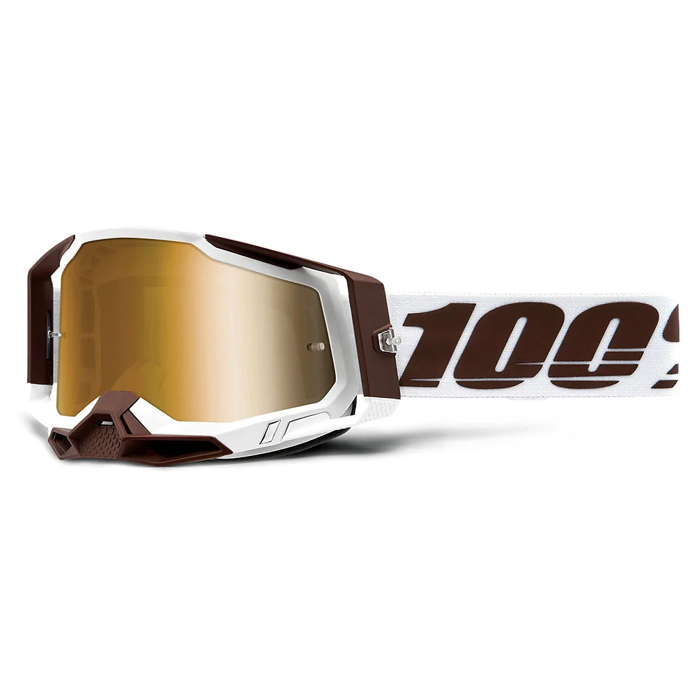 Acabado de fábrica en color Espejo Oro Verdadero, Snowbird para el Goggles 100% RACECRAFT 2 - Moto Garage Miami