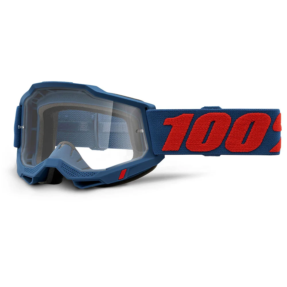 Toma estructural y acabado gráfico Claro, Odeon del modelo Goggles 100% ACCURI 2 - Moto Garage Miami