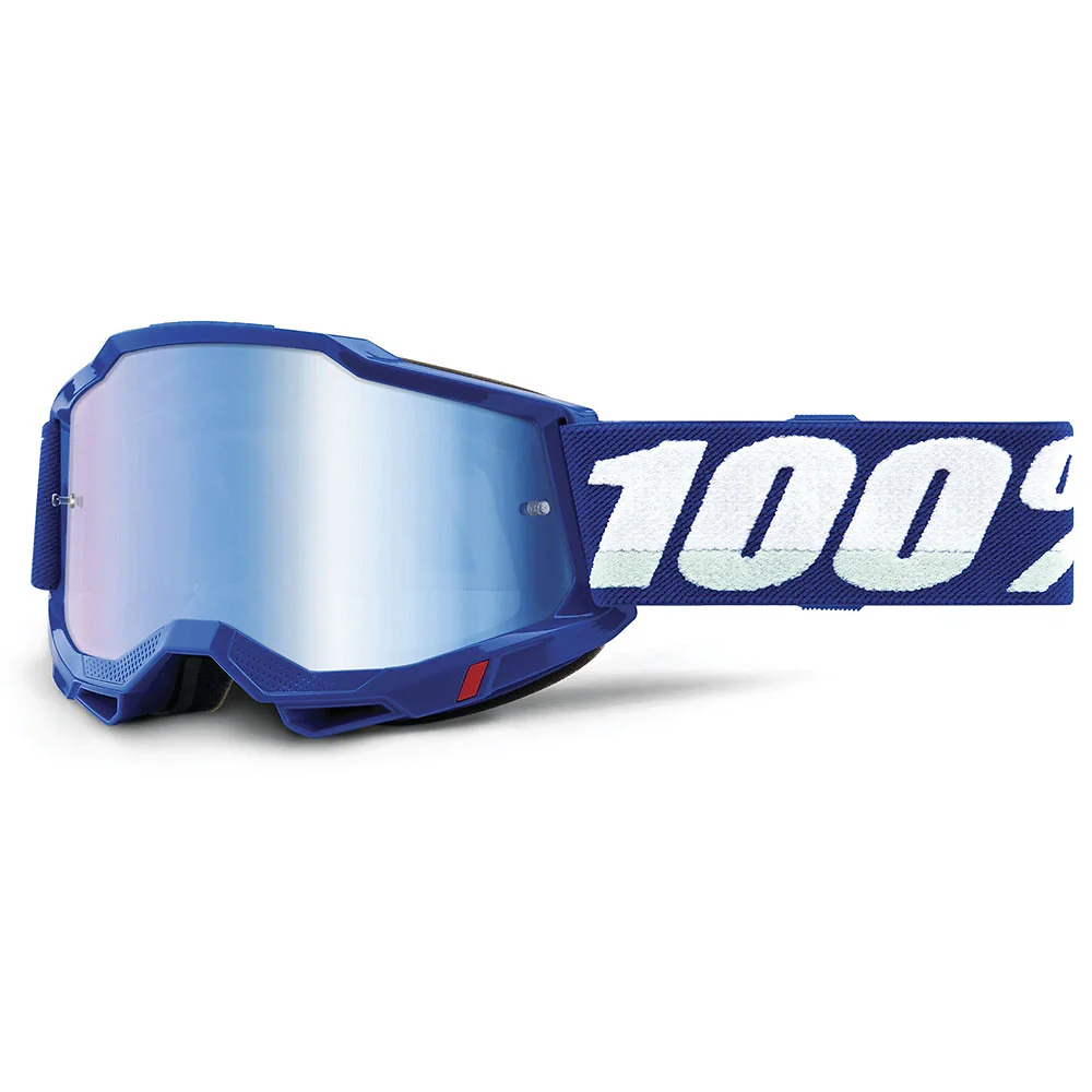 Acabado de fábrica en color Espejo Azul, Azul para el Goggles 100% ACCURI 2 - Moto Garage Miami