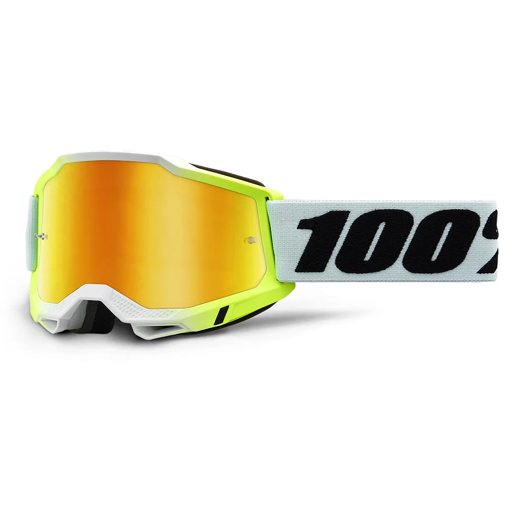 Acabado de fábrica en color Espejo Amarillo, Dunder para el Goggles 100% ACCURI 2 - Moto Garage Miami