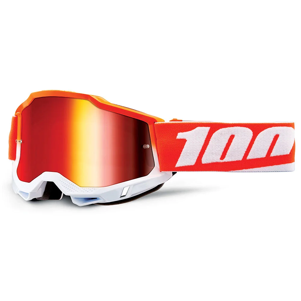 Acabado de fábrica en color Espejo Rojo, Matigofun para el Goggles 100% ACCURI 2 - Moto Garage Miami
