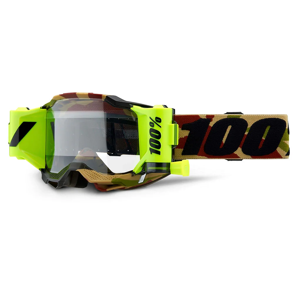 Detalle de pintura y diseño en tonalidad Claro, Mission del Goggles 100% ACCURI 2 FORECAST - Moto Garage Miami