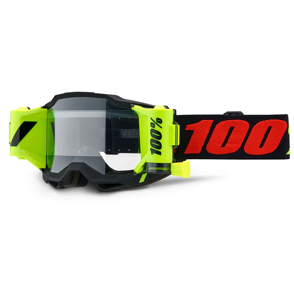 Detalle de pintura y diseño en tonalidad Claro, Morphius del Goggles 100% ACCURI 2 FORECAST - Moto Garage Miami
