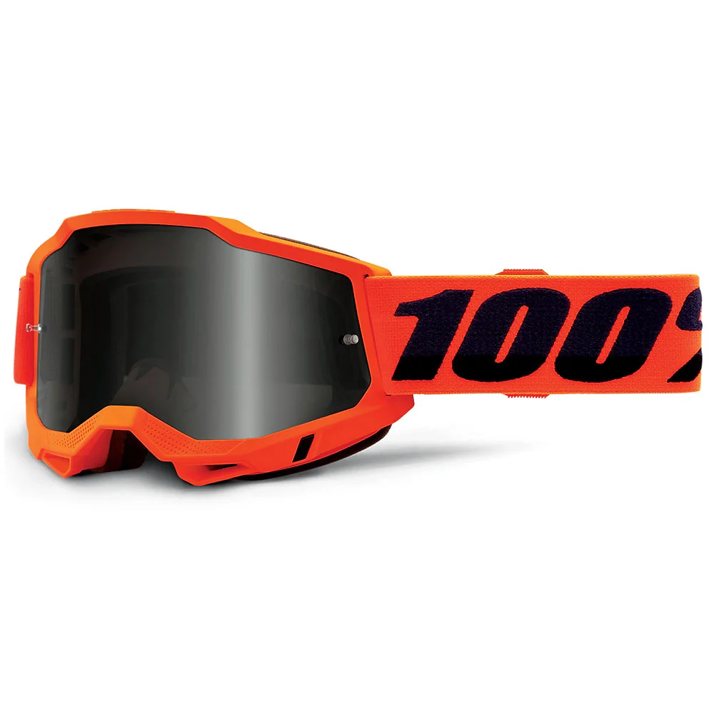 Acabado de fábrica en color Ahumado, Naranja Neón para el Goggles 100% ACCURI 2 SAND - Moto Garage Miami
