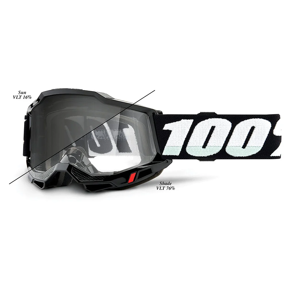 Detalle de pintura y diseño en tonalidad Fotocromático, Woods del Goggles 100% ACCURI 2 - Moto Garage Miami