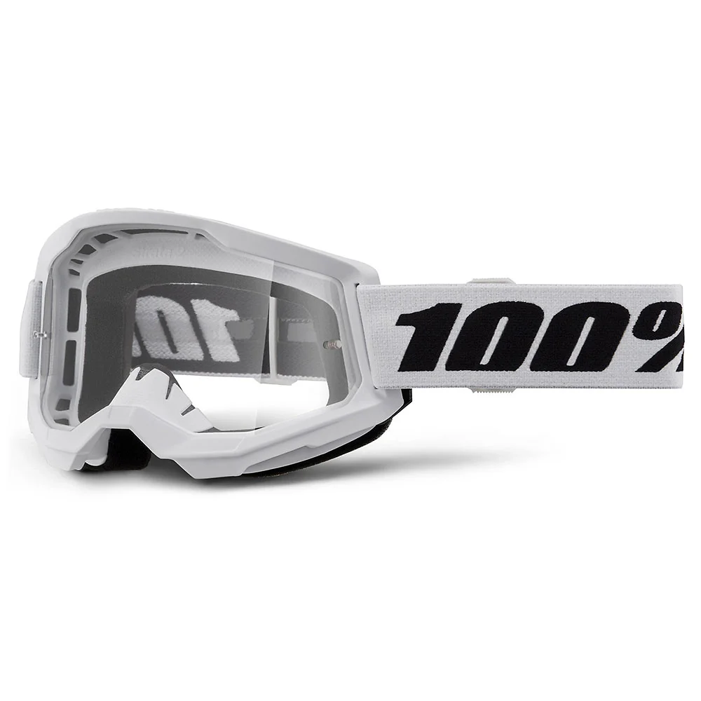 Acabado de fábrica en color Claro, Blanco para el Goggles 100% STRATA 2 JUNIOR (Juvenil) - Moto Garage Miami