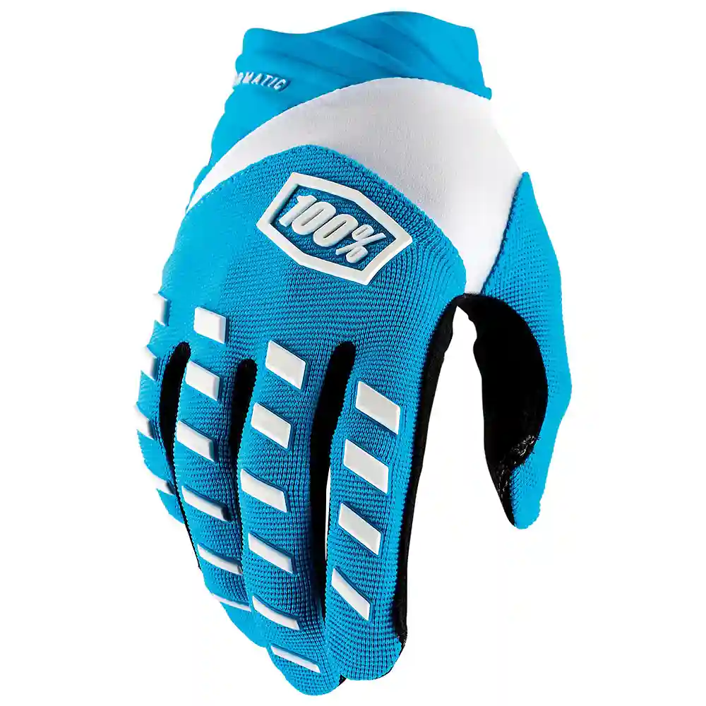 Toma estructural y acabado gráfico Azul, 2XL del modelo Guantes 100% AIRMATIC - Moto Garage Miami