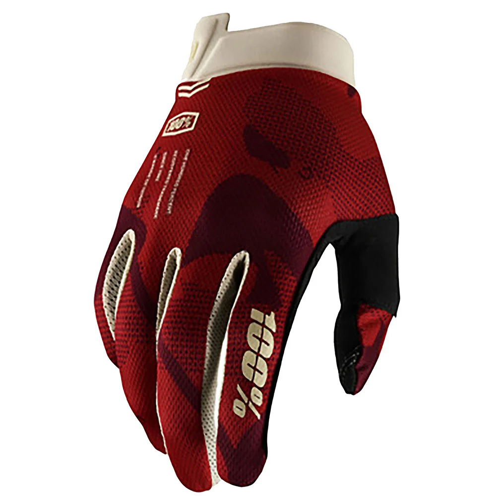 Toma estructural y acabado gráfico 2XL, Centinela Terra del modelo Guantes 100% ITRACK - Moto Garage Miami