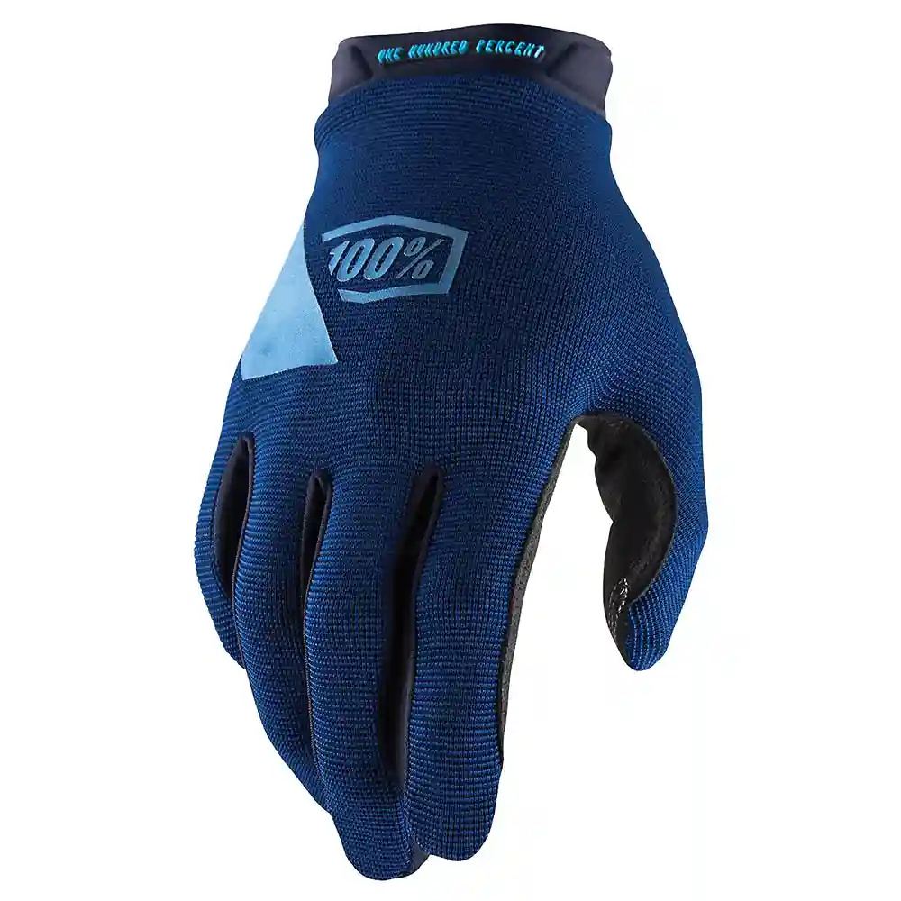 Toma estructural y acabado gráfico Azul Marino/Azul Pizarra, 2XL del modelo Guantes 100% RIDECAMP - Moto Garage Miami