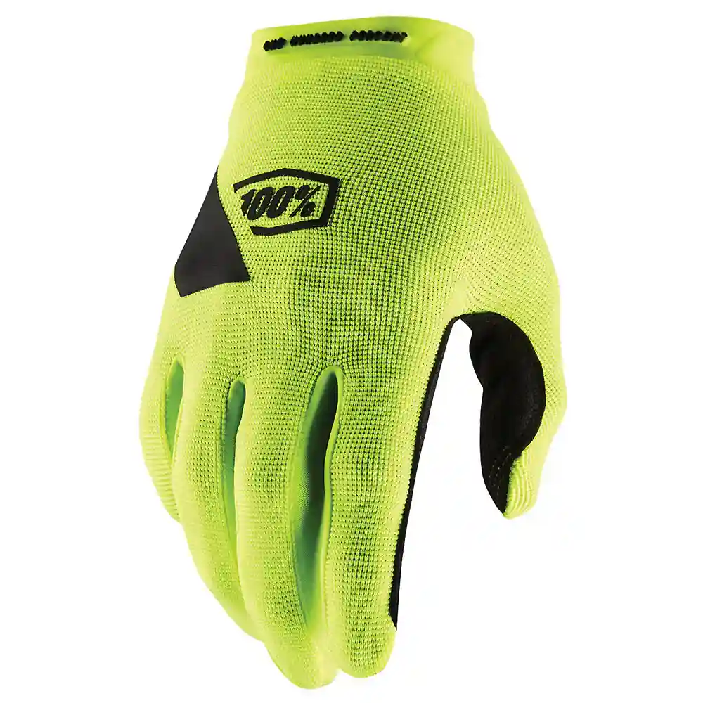 Acabado de fábrica en color Amarillo Fluor, XL para el Guantes 100% RIDECAMP Mujer - Moto Garage Miami