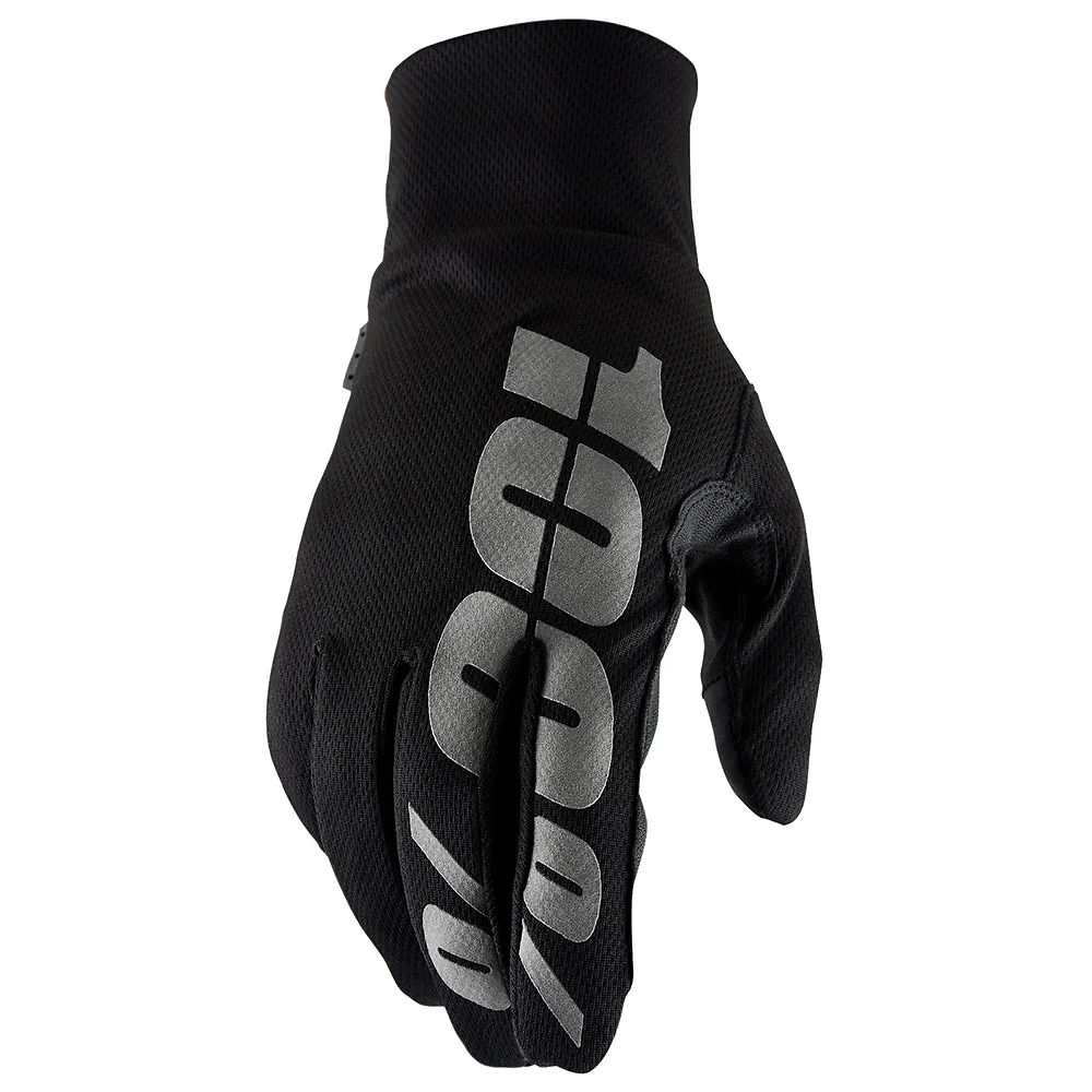 Materiales y estética visual de la versión Negro, 2XL del Guantes 100% HYDROMATIC - Moto Garage Miami