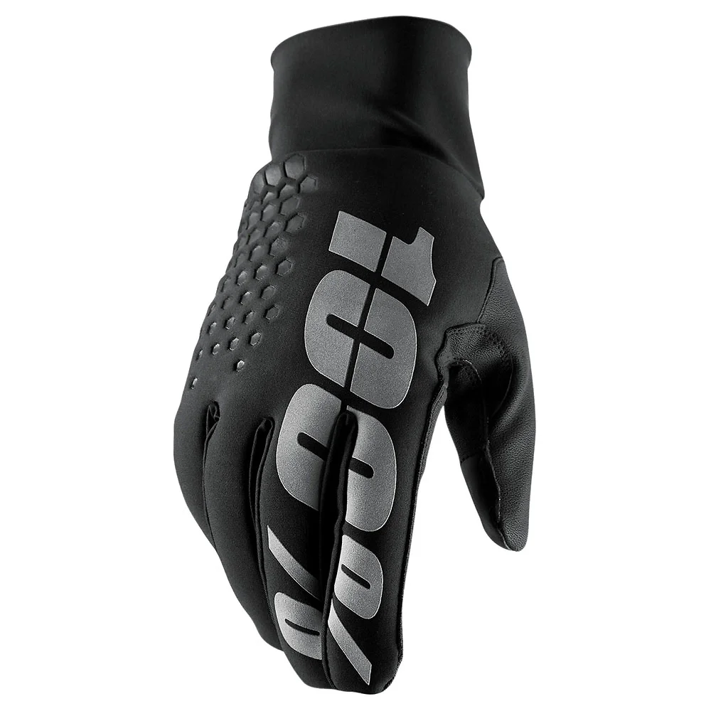 Detalle de pintura y diseño en tonalidad Negro, 2XL del Guantes 100% HYDROMATIC BRISKER - Moto Garage Miami