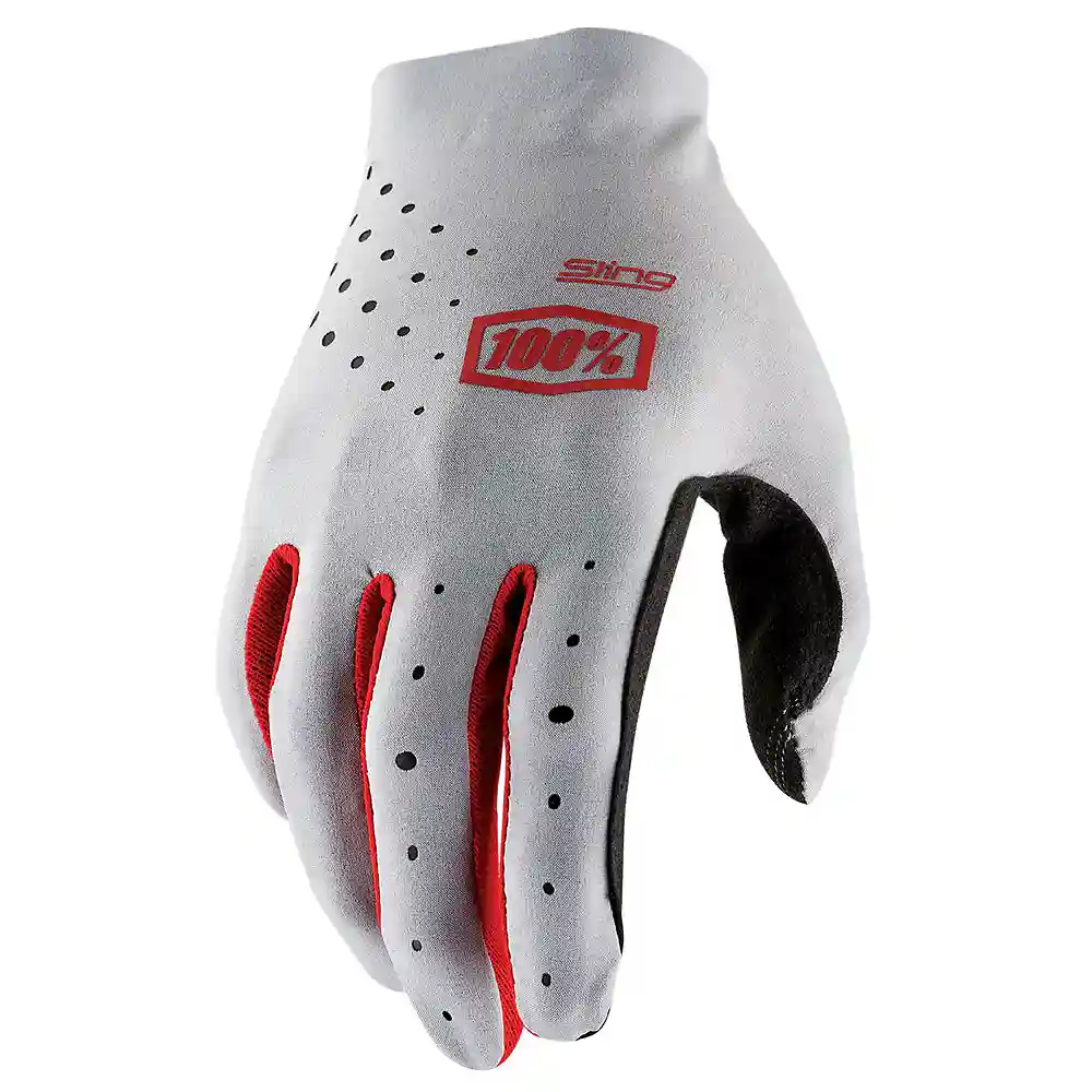 Detalle de pintura y diseño en tonalidad Gris, 2XL del Guantes 100% SLING - Moto Garage Miami