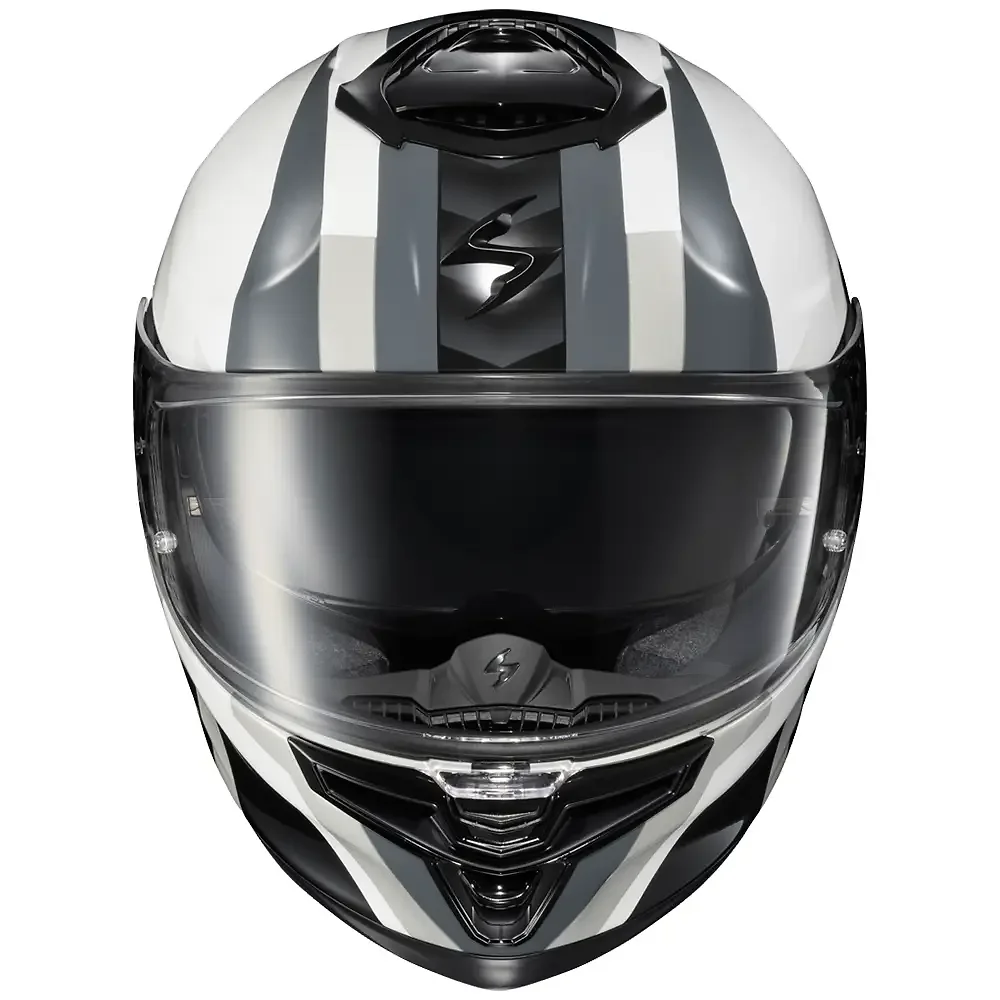 Detalle posterior y spoiler integrado del equipamiento EXO-ECLIPSE PIVOTE Casco Scorpion EXO - Moto Garage Miami