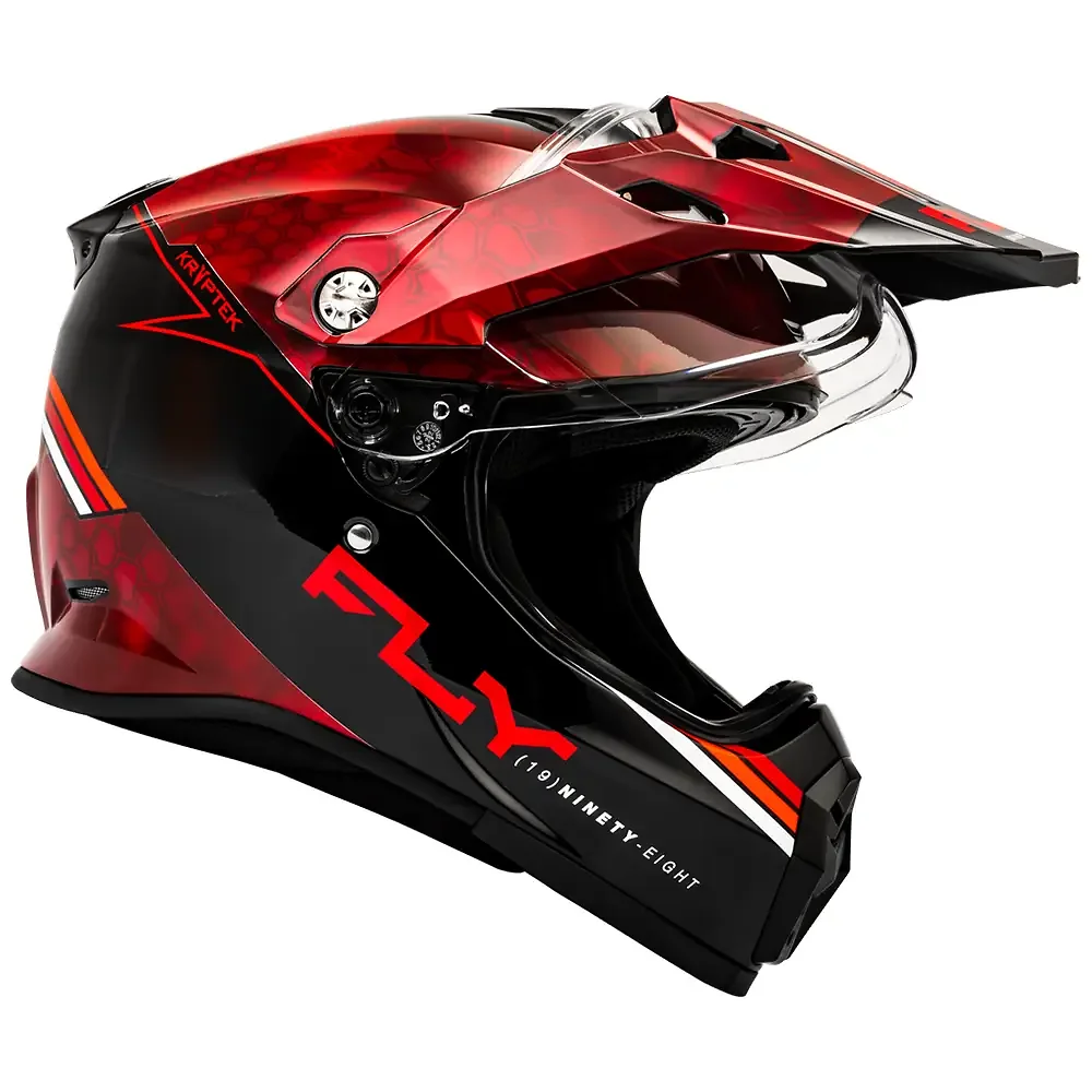 Detalle posterior y spoiler integrado del equipamiento TREKKER KRYPTEK CONCEAL Casco Fly Racing - Moto Garage Miami