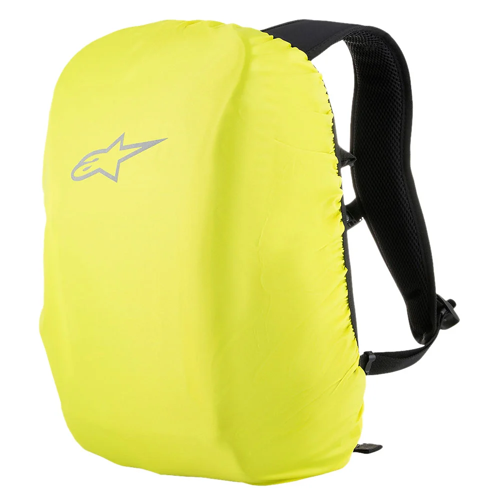 Detalle posterior y spoiler integrado del equipamiento Mochila Alpinestars AMP 3 - Moto Garage Miami