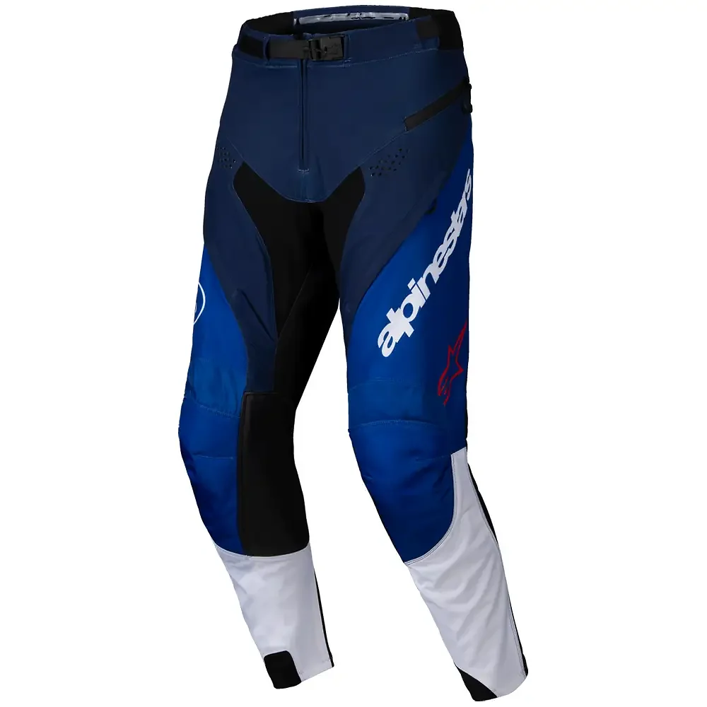 Toma estructural y acabado gráfico Azul Marino/Azul Brillante/Blanco, 40 del modelo Pantalones Pro-Dura - Moto Garage Miami