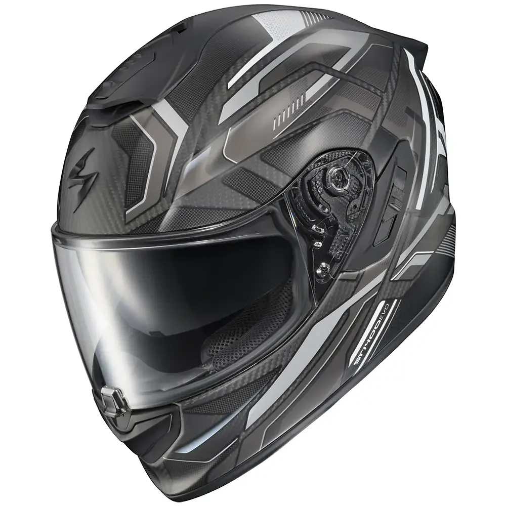 Toma estructural y acabado gráfico Gris Mate, 2XL del modelo EXO-ST1400 EVO CARBONO HEX Casco EXO - Moto Garage Miami