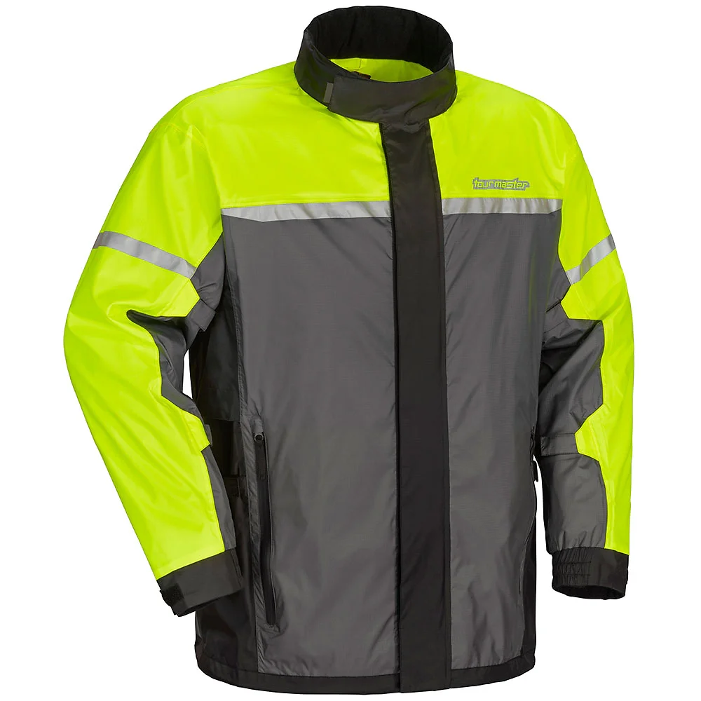 Detalle de pintura y diseño en tonalidad Alta Visibilidad, 4XL del Chaqueta para lluvia SENTRY - Moto Garage Miami