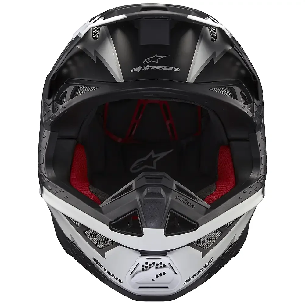 Acabados interiores y sistema de retención del modelo SUPERTECH M10 AMPRESS Casco Alpinestars - Moto Garage Miami