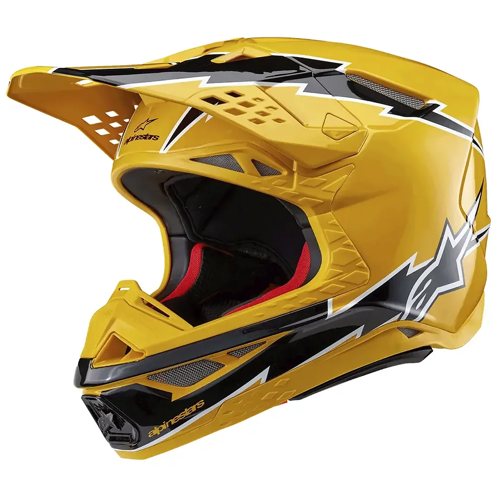 Acabado de fábrica en color Negro/Amarillo Brillante, 2XL para el SUPERTECH M10 AMPRESS Casco - Moto Garage Miami