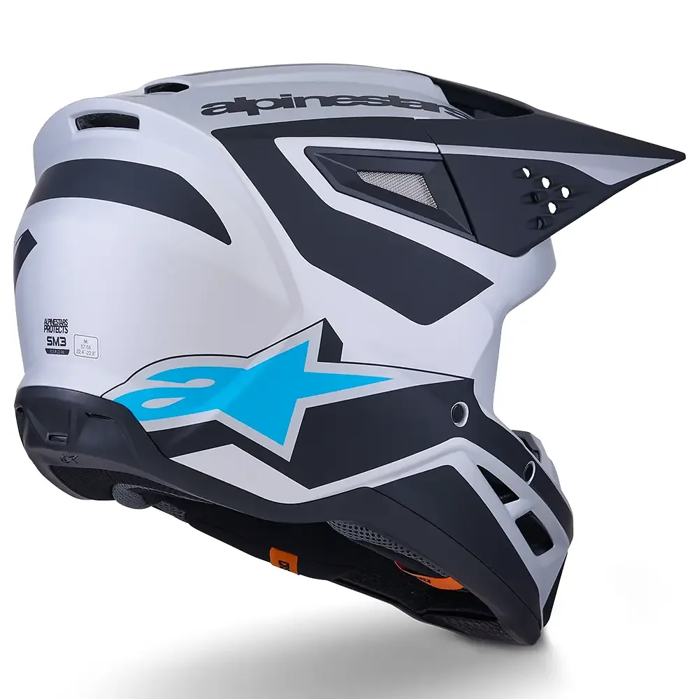 Acabados interiores y sistema de retención del modelo SM3 HEAT Casco Alpinestars - Moto Garage Miami