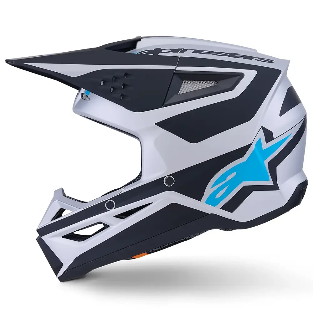 Primer plano de la construcción y material del SM3 HEAT Casco Alpinestars - Moto Garage Miami