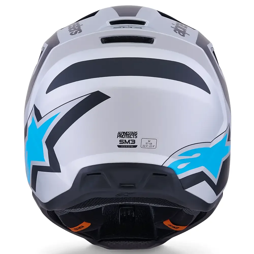 Detalle posterior y spoiler integrado del equipamiento SM3 HEAT Casco Alpinestars - Moto Garage Miami