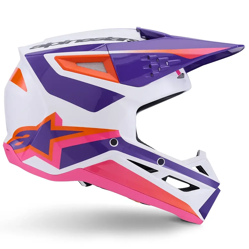 Primer plano de la construcción y material del SM3 HEAT Casco Alpinestars - Moto Garage Miami