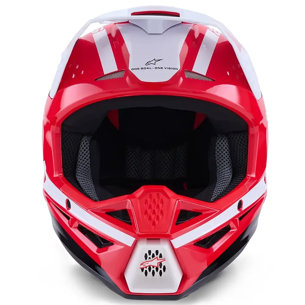 Primer plano de la construcción y material del SM3 HEAT Casco Alpinestars - Moto Garage Miami