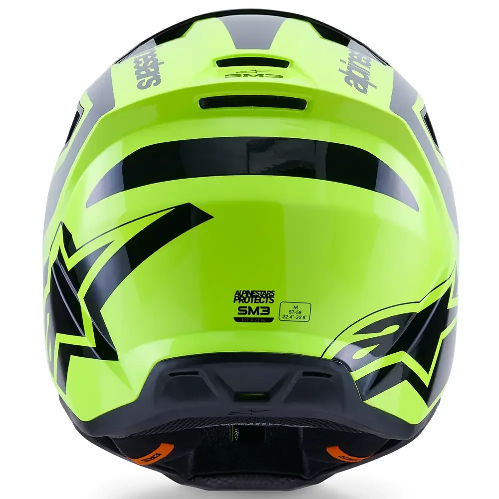 Primer plano de la construcción y material del SM3 HEAT Casco Alpinestars - Moto Garage Miami