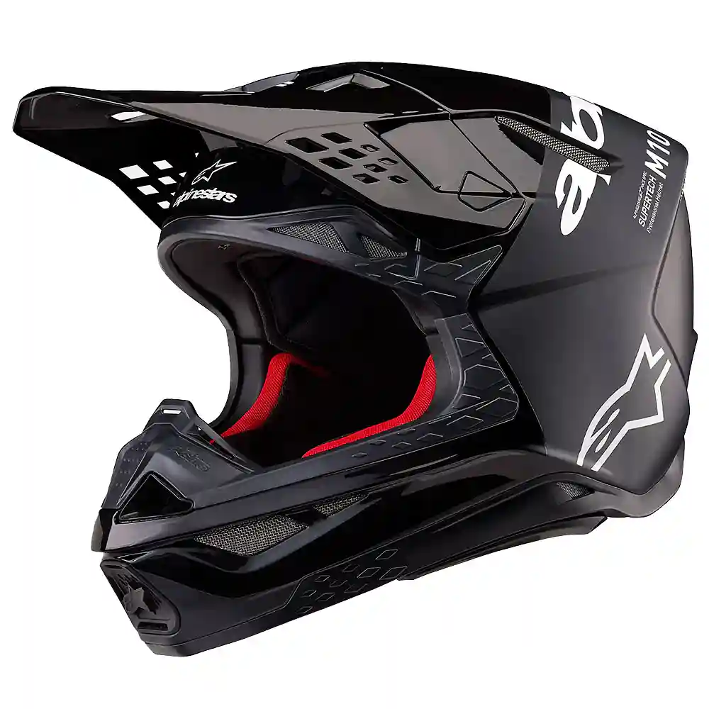 Materiales y estética visual de la versión Negro/Gris Oscuro Mate y Brillante, 2XL del SUPERTECH M10 FLOOD Casco - Moto Garage Miami