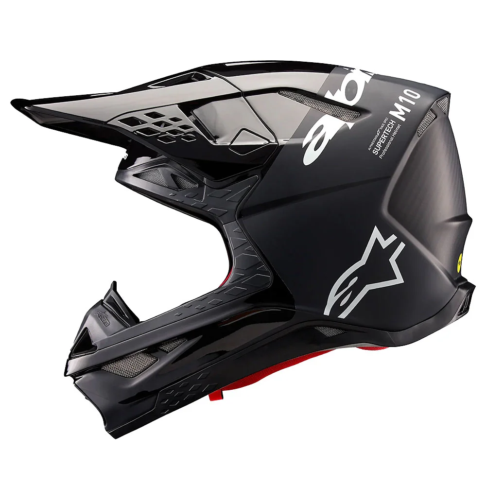 Detalle posterior y spoiler integrado del equipamiento SUPERTECH M10 FLOOD Casco Alpinestars - Moto Garage Miami