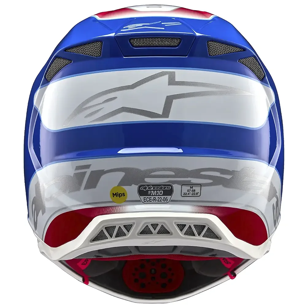 Perfil aerodinámico y sistema de ventilación del SUPERTECH M10 AEON Casco Alpinestars - Moto Garage Miami