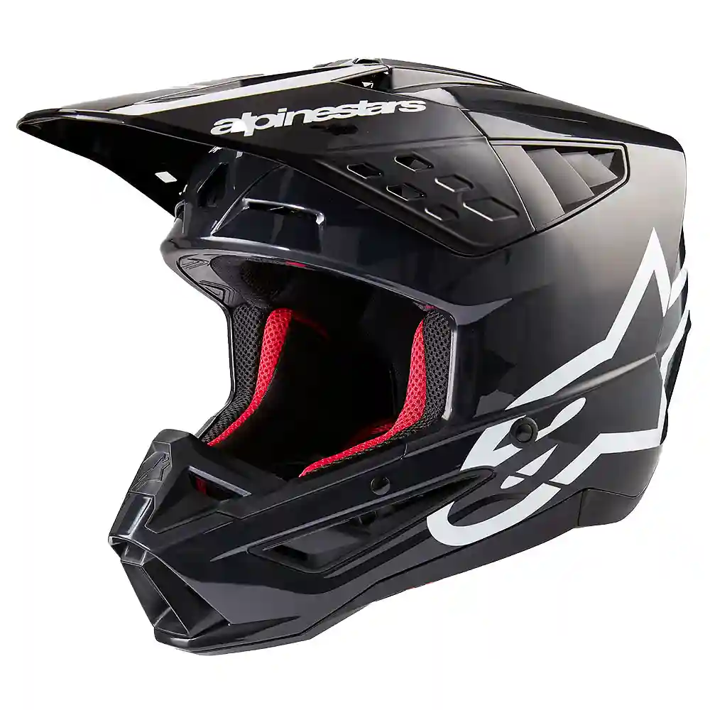 Toma estructural y acabado gráfico Negro/Gris Brillante, 2XL del modelo SM5 CORP Casco - Moto Garage Miami
