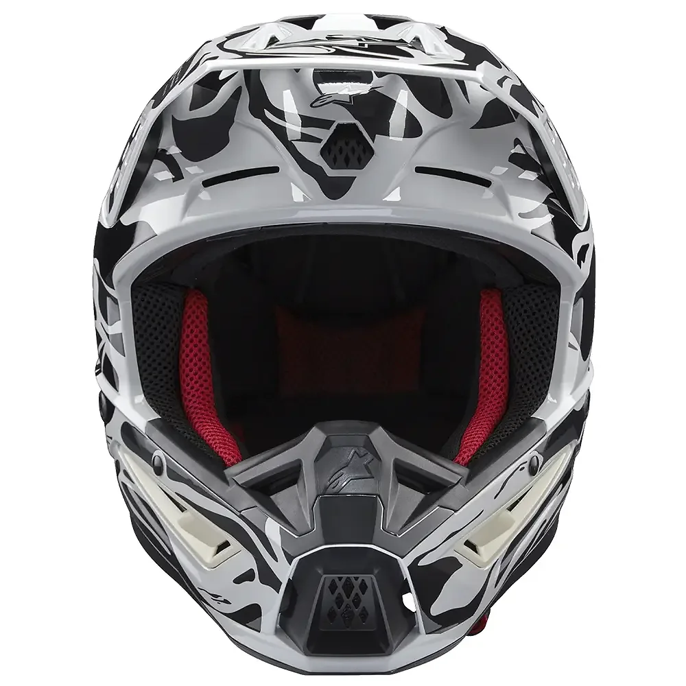 Perfil aerodinámico y sistema de ventilación del SM5 MINERAL Gris Frío/Gris Oscuro Brillante Casco Alpinestars - Moto Garage Miami