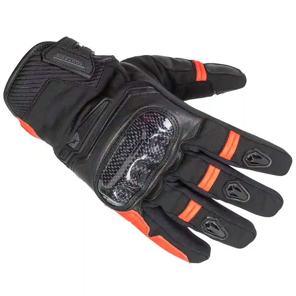 Toma estructural y acabado gráfico Negro/Rojo Fluor, 2XL del modelo Guates SUPER-SONIC Impermeable - Moto Garage Miami