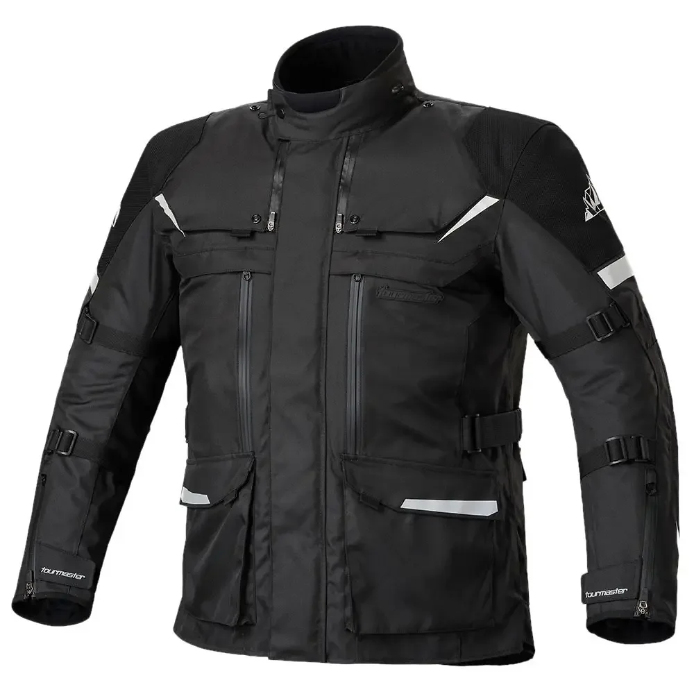 Materiales y estética visual de la versión Negro, 4XL del MARINER LAMINATE ADV Chaqueta - Moto Garage Miami