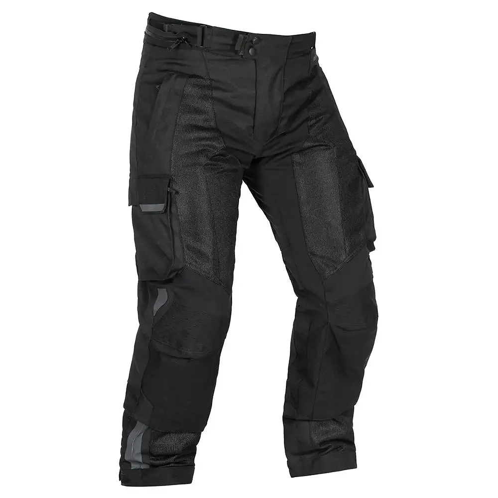 Vista frontal y diseño de calota del Pantalón Tourmaster ADV RIDGECREST - Moto Garage Miami