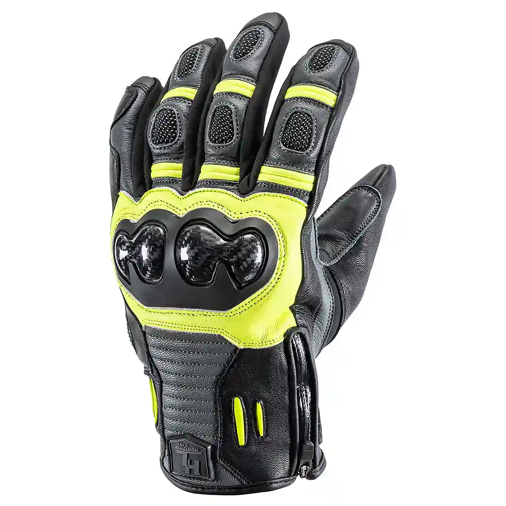 Detalle de pintura y diseño en tonalidad Alta Visibilidad, 3XL del Guantes TRAILBREAK - Moto Garage Miami