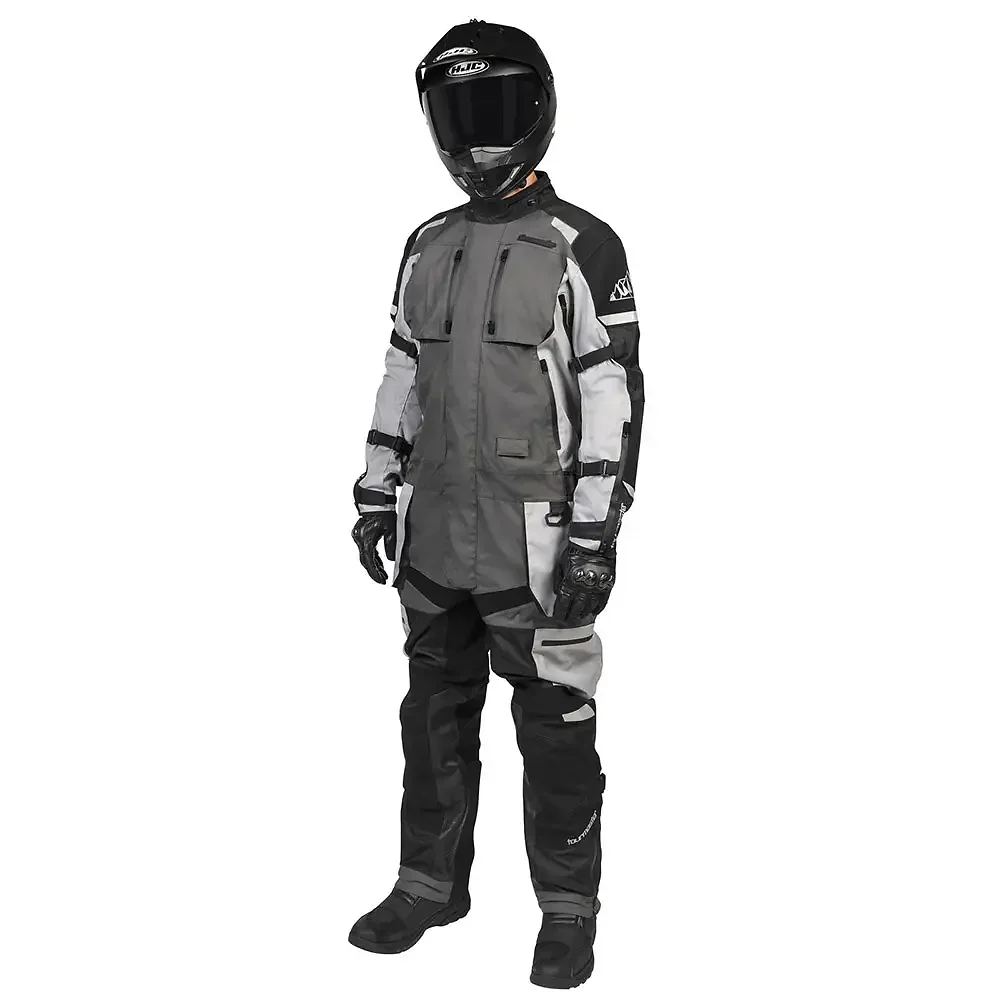 Toma estructural y acabado gráfico Plomo/Negro, 3XL del modelo Traje 1 Pieza CENTURION LAMINATED - Moto Garage Miami