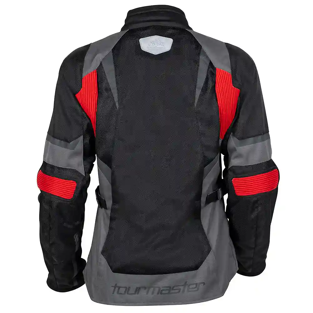 Vista frontal y diseño de calota del INTAKE AIR (Mujer) Chaqueta Tourmaster - Moto Garage Miami
