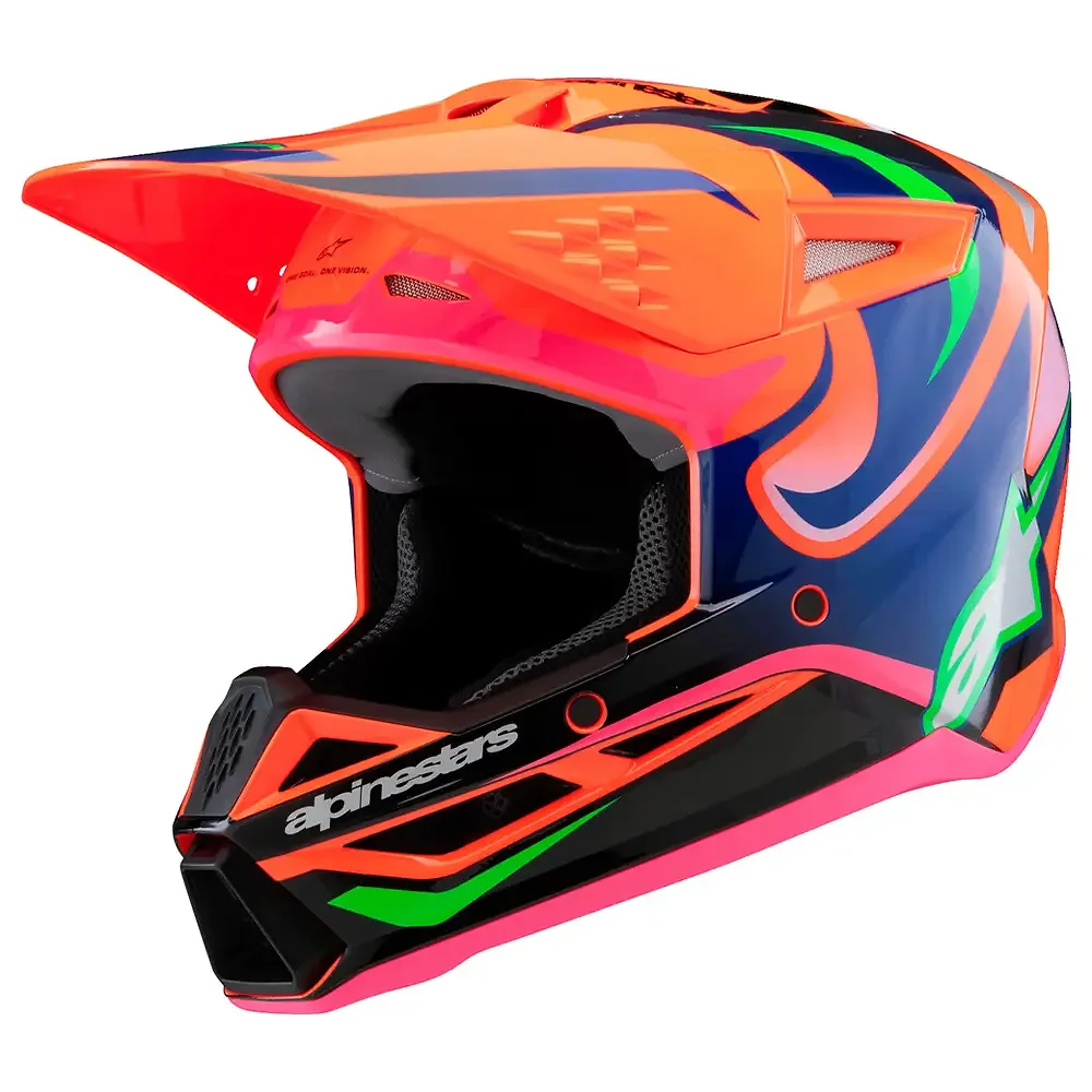 Detalle de pintura y diseño en tonalidad S Juvenil del SM3 DEEGAN (NIÑOS) - Casco - Moto Garage Miami