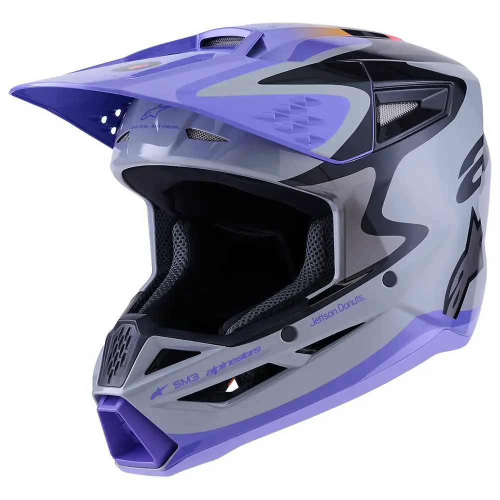 Toma estructural y acabado gráfico S Juvenil del modelo SM3 JETTSON (NIÑOS) - Casco - Moto Garage Miami