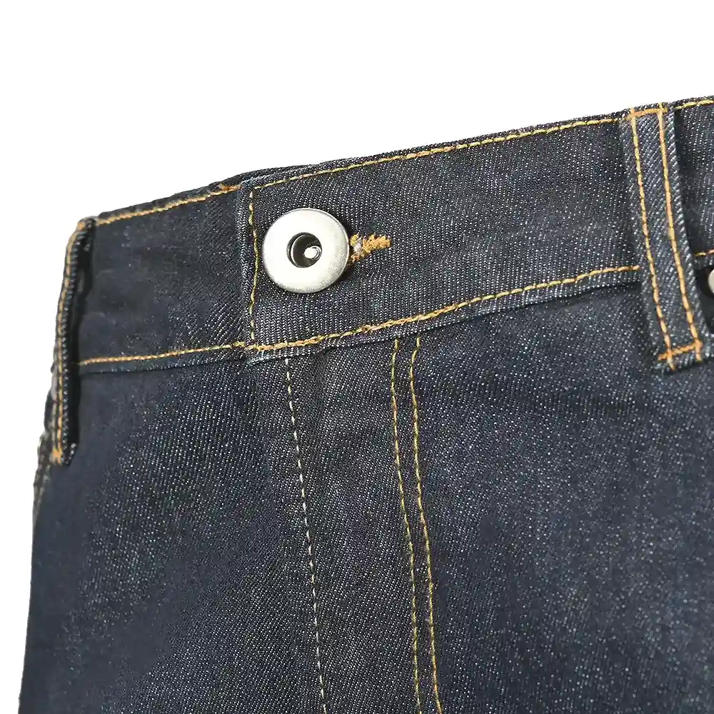 Primer plano de la construcción y material del Jeans AA Dyneema Riding - Moto Garage Miami