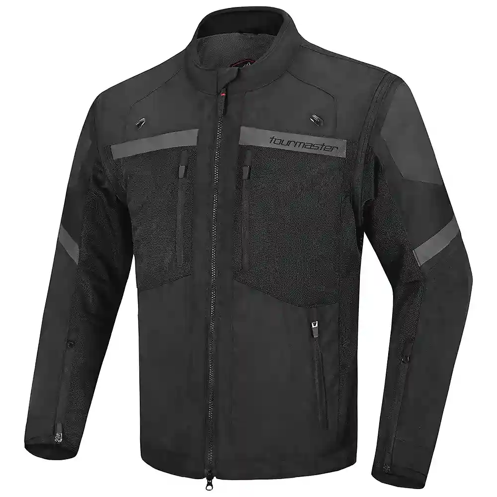 Materiales y estética visual de la versión Negro, 3XL del Adventure Lite Mesh Chaqueta - Moto Garage Miami