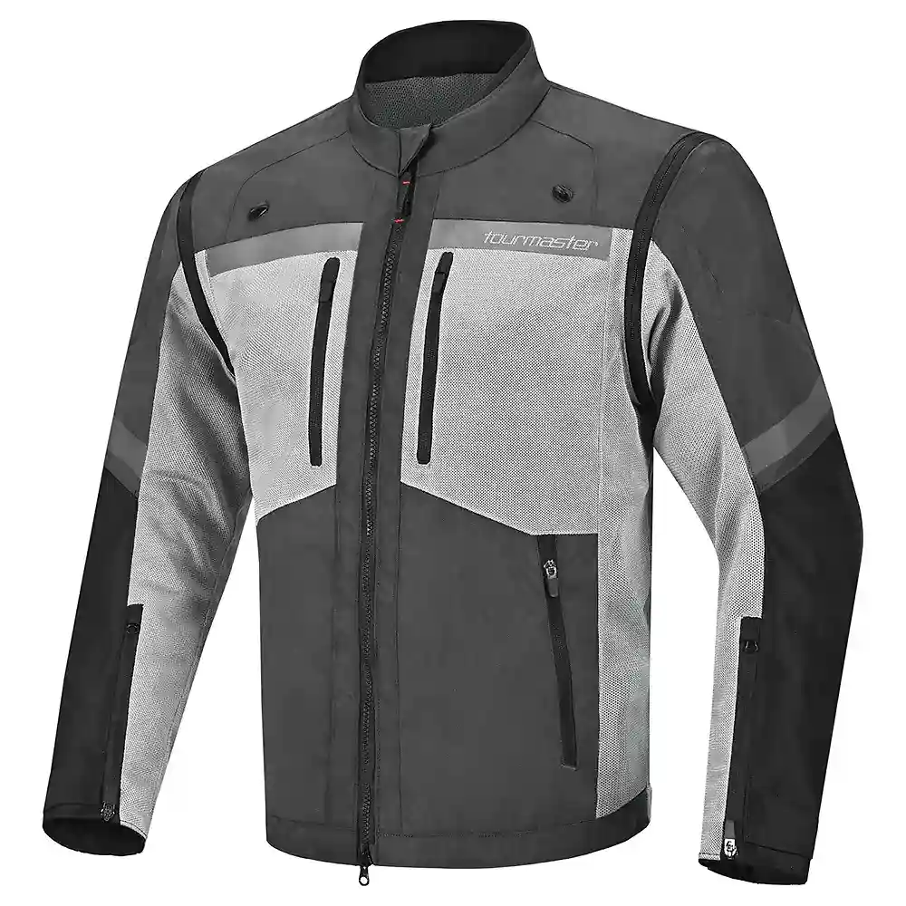 Materiales y estética visual de la versión Gris/Gris, 3XL del Adventure Lite Mesh Chaqueta - Moto Garage Miami