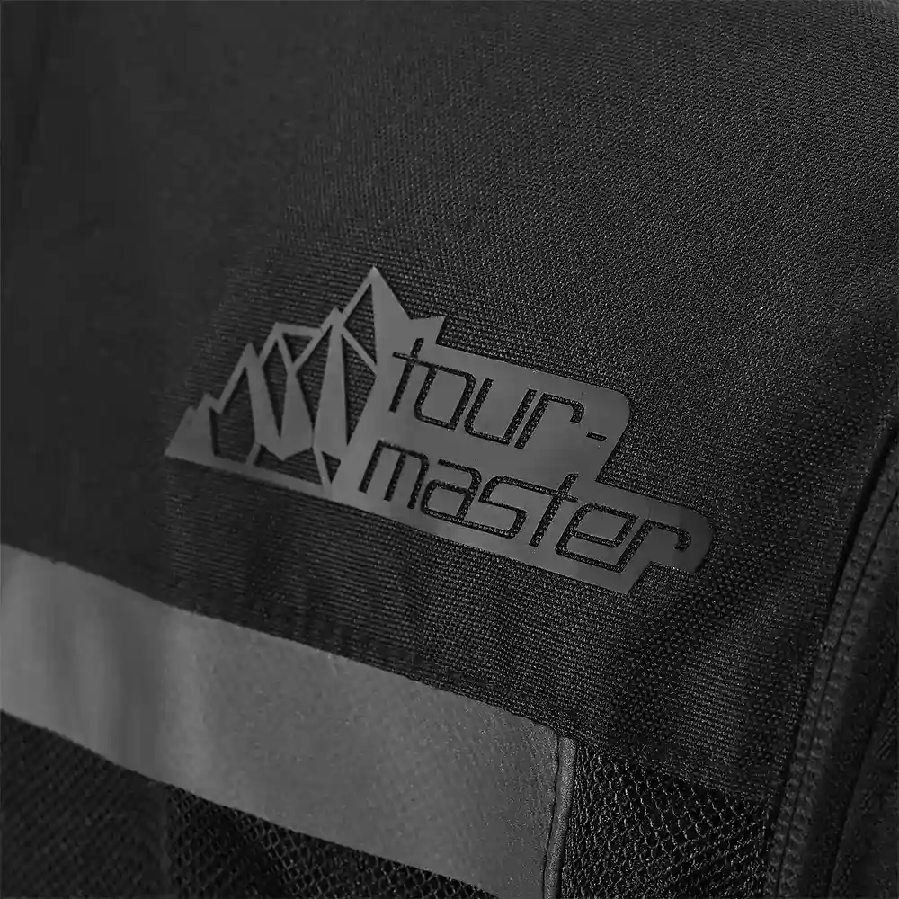 Detalle posterior y spoiler integrado del equipamiento Adventure Lite Mesh Chaqueta Tourmaster - Moto Garage Miami